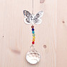 Butterfly and ball Feng Shui curtain to the window of metal and rainbow crystal