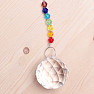 Butterfly and ball Feng Shui curtain to the window of metal and rainbow crystal