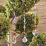 Harmony Feng Shui window curtain made of colored crystals