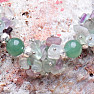 Fluorite designer bracelet with metal