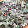 Fluorite rainbow bracelet chopped AA quality