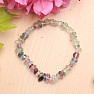 Fluorite rainbow bracelet chopped AA quality