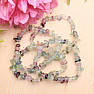 Fluorite rainbow bracelet chopped AA quality