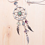 Fluorite dream catcher pendant on chain