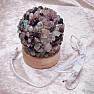 Fluorite table lamp with USB connection