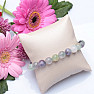 Fluorite multicolor bead bracelet 10 mm