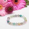 Fluorite multicolor bead bracelet 8 mm