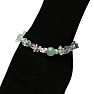 Extra chopped fluorite bracelet with aventurine bead