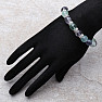 Fluorite multicolor bracelet with glittering applications