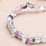 Fluorite multicolor bracelet from oval stones A quality