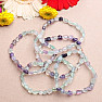 Fluorite multicolor bracelet from oval stones A quality