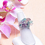 Fluorite ring adjustable size