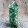 Rainbow fluorite spike - obelisk 3