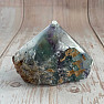 Fluorite rainbow raw polished point 2