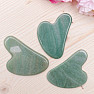 Heart shaped gua sha from aventurine