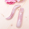 Gua sha from rose quartz S shape