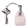 Rose quartz pendant Lock with key