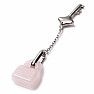 Rose quartz pendant Lock with key