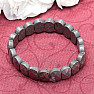 Pyrite polished extra oval plate bracelet