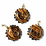 Tiger's eye pendant of the Sun