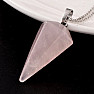 Rose quartz conical pendulum