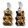 Tiger's eye pendant Teddy bear