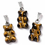 Tiger's eye pendant Teddy bear