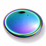 Hematite oval massage pad multicolor