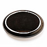 Hematite oval massage pad in the color of faded gold