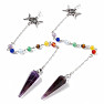 Amethyst Chakra Pendulum Symbol of the Triple Goddess