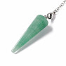 Aventurine Green Chakra Pendulum Symbol of the Triple Goddess