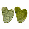 Gua sha of jade heart shape