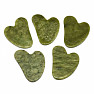 Gua sha of jade heart shape