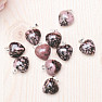 Rhodonite pendant Heart 1.6 cm