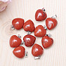 Jasper red pendant Heart 1.6 cm