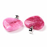 Pink quartz heart pendant 2.4 cm