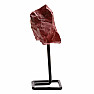 Raw red jasper on the base - decoration