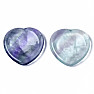 Fluorite massage heart against stress