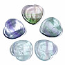 Fluorite massage heart against stress