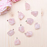 Rose quartz raw pendant 2.5 cm