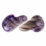 Gua sha made of amethyst heart shape