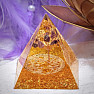 Orgonite Pyramid with Citrine Amethyst Tree of Life