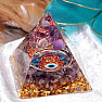 Hamsa Orgonite Pyramid with Amethyst