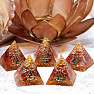 Orgonite pyramid with carnelian small