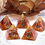 Orgonite pyramid with carnelian small