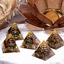 Orgonite pyramid with tiger's eye small