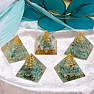 Orgonite pyramid with amazonite small