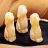 Yellow jade Labrador figurine