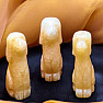 Yellow jade Labrador figurine