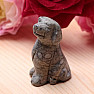 Labrador figurine made of jasper netstone